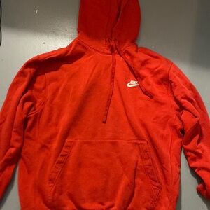 Red nike sweater. Medium